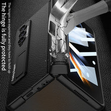 Load image into Gallery viewer, GKK Integrated Fold Hinge Leather Phone Case with Holder