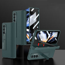 Load image into Gallery viewer, GKK Integrated Fold Hinge Leather Phone Case with Holder