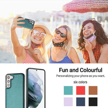 Load image into Gallery viewer, Leather Texture Full Coverage Phone Case, For Samsung Galaxy S22+ 5G, For Samsung Galaxy S22 5G, For Samsung Galaxy A22 5G, For Samsung Galaxy S21 FE 5G, For Samsung Galaxy A32 4G, For Samsung Galaxy A72 4G / A72 5G, For Samsung Galaxy A52 4G / A52 5G ...