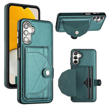 Load image into Gallery viewer, Shockproof Leather Phone Case with Card Holder, For Samsung Galaxy A04E / F04 / M04, For Samsung Galaxy A14 4G / A14 5G, For Samsung Galaxy A34 5G, For Samsung Galaxy A54 5G, For Samsung Galaxy S23 Ultra, For Samsung Galaxy S23, For Samsung Galaxy A04 ...