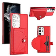 Load image into Gallery viewer, Shockproof Leather Phone Case with Card Holder, For Samsung Galaxy A04E / F04 / M04, For Samsung Galaxy A14 4G / A14 5G, For Samsung Galaxy A34 5G, For Samsung Galaxy A54 5G, For Samsung Galaxy S23 Ultra, For Samsung Galaxy S23, For Samsung Galaxy A04 ...