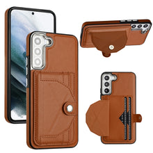 Load image into Gallery viewer, Shockproof Leather Phone Case with Card Holder, For Samsung Galaxy A04E / F04 / M04, For Samsung Galaxy A14 4G / A14 5G, For Samsung Galaxy A34 5G, For Samsung Galaxy A54 5G, For Samsung Galaxy S23 Ultra, For Samsung Galaxy S23, For Samsung Galaxy A04 ...