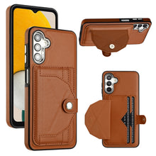 Load image into Gallery viewer, Shockproof Leather Phone Case with Card Holder, For Samsung Galaxy A04E / F04 / M04, For Samsung Galaxy A14 4G / A14 5G, For Samsung Galaxy A34 5G, For Samsung Galaxy A54 5G, For Samsung Galaxy S23 Ultra, For Samsung Galaxy S23, For Samsung Galaxy A04 ...