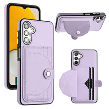 Load image into Gallery viewer, Shockproof Leather Phone Case with Card Holder, For Samsung Galaxy A04E / F04 / M04, For Samsung Galaxy A14 4G / A14 5G, For Samsung Galaxy A34 5G, For Samsung Galaxy A54 5G, For Samsung Galaxy S23 Ultra, For Samsung Galaxy S23, For Samsung Galaxy A04 ...