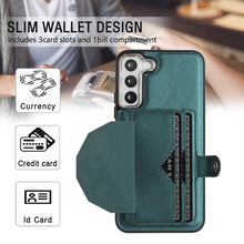 Load image into Gallery viewer, Shockproof Leather Phone Case with Card Holder, For Samsung Galaxy S21 FE 5G, For Samsung Galaxy A32 4G, For Samsung Galaxy A72 4G / A72 5G, For Samsung Galaxy A52 4G / A52 5G, For Samsung Galaxy A12 4G / M12, For Samsung Galaxy A32 5G