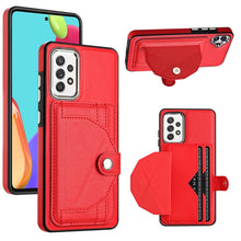 Load image into Gallery viewer, Shockproof Leather Phone Case with Card Holder, For Samsung Galaxy S21 FE 5G, For Samsung Galaxy A32 4G, For Samsung Galaxy A72 4G / A72 5G, For Samsung Galaxy A52 4G / A52 5G, For Samsung Galaxy A12 4G / M12, For Samsung Galaxy A32 5G