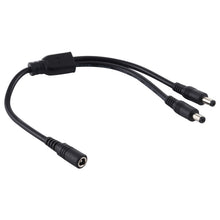Load image into Gallery viewer, 5.5 x 2.1mm Female to Male Plug DC Power Splitter Adapter Power Cable, 30cm, 70cm