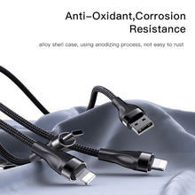 Load image into Gallery viewer, YESIDO CA111 1.2m 4A USB to Dual Type-C + Dual 8 Pin Charging Cable, CA111