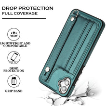 Load image into Gallery viewer, Shockproof Leather Phone Case with Wrist Strap, For Samsung Galaxy A04E / F04 / M04, For Samsung Galaxy A14 4G / A14 5G, For Samsung Galaxy A34 5G, For Samsung Galaxy A54 5G, For Samsung Galaxy S23 Ultra, For Samsung Galaxy S23, For Samsung Galaxy A04 ...