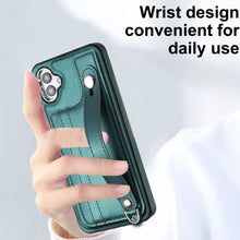 Load image into Gallery viewer, Shockproof Leather Phone Case with Wrist Strap, For Samsung Galaxy A04E / F04 / M04, For Samsung Galaxy A14 4G / A14 5G, For Samsung Galaxy A34 5G, For Samsung Galaxy A54 5G, For Samsung Galaxy S23 Ultra, For Samsung Galaxy S23, For Samsung Galaxy A04 ...