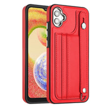 Load image into Gallery viewer, Shockproof Leather Phone Case with Wrist Strap, For Samsung Galaxy A04E / F04 / M04, For Samsung Galaxy A14 4G / A14 5G, For Samsung Galaxy A34 5G, For Samsung Galaxy A54 5G, For Samsung Galaxy S23 Ultra, For Samsung Galaxy S23, For Samsung Galaxy A04 ...