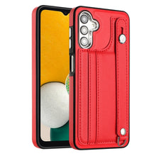 Load image into Gallery viewer, Shockproof Leather Phone Case with Wrist Strap, For Samsung Galaxy A04E / F04 / M04, For Samsung Galaxy A14 4G / A14 5G, For Samsung Galaxy A34 5G, For Samsung Galaxy A54 5G, For Samsung Galaxy S23 Ultra, For Samsung Galaxy S23, For Samsung Galaxy A04 ...