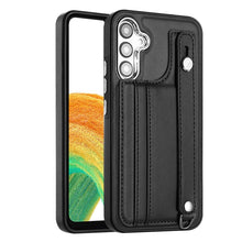 Load image into Gallery viewer, Shockproof Leather Phone Case with Wrist Strap, For Samsung Galaxy A04E / F04 / M04, For Samsung Galaxy A14 4G / A14 5G, For Samsung Galaxy A34 5G, For Samsung Galaxy A54 5G, For Samsung Galaxy S23 Ultra, For Samsung Galaxy S23, For Samsung Galaxy A04 ...