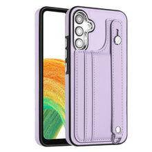 Load image into Gallery viewer, Shockproof Leather Phone Case with Wrist Strap, For Samsung Galaxy A04E / F04 / M04, For Samsung Galaxy A14 4G / A14 5G, For Samsung Galaxy A34 5G, For Samsung Galaxy A54 5G, For Samsung Galaxy S23 Ultra, For Samsung Galaxy S23, For Samsung Galaxy A04 ...