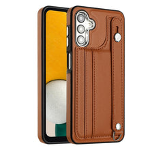Load image into Gallery viewer, Shockproof Leather Phone Case with Wrist Strap, For Samsung Galaxy A04E / F04 / M04, For Samsung Galaxy A14 4G / A14 5G, For Samsung Galaxy A34 5G, For Samsung Galaxy A54 5G, For Samsung Galaxy S23 Ultra, For Samsung Galaxy S23, For Samsung Galaxy A04 ...