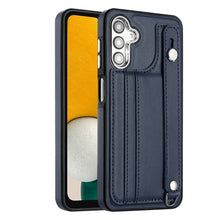 Load image into Gallery viewer, Shockproof Leather Phone Case with Wrist Strap, For Samsung Galaxy A04E / F04 / M04, For Samsung Galaxy A14 4G / A14 5G, For Samsung Galaxy A34 5G, For Samsung Galaxy A54 5G, For Samsung Galaxy S23 Ultra, For Samsung Galaxy S23, For Samsung Galaxy A04 ...