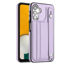 Load image into Gallery viewer, Shockproof Leather Phone Case with Wrist Strap, For Samsung Galaxy A04E / F04 / M04, For Samsung Galaxy A14 4G / A14 5G, For Samsung Galaxy A34 5G, For Samsung Galaxy A54 5G, For Samsung Galaxy S23 Ultra, For Samsung Galaxy S23, For Samsung Galaxy A04 ...