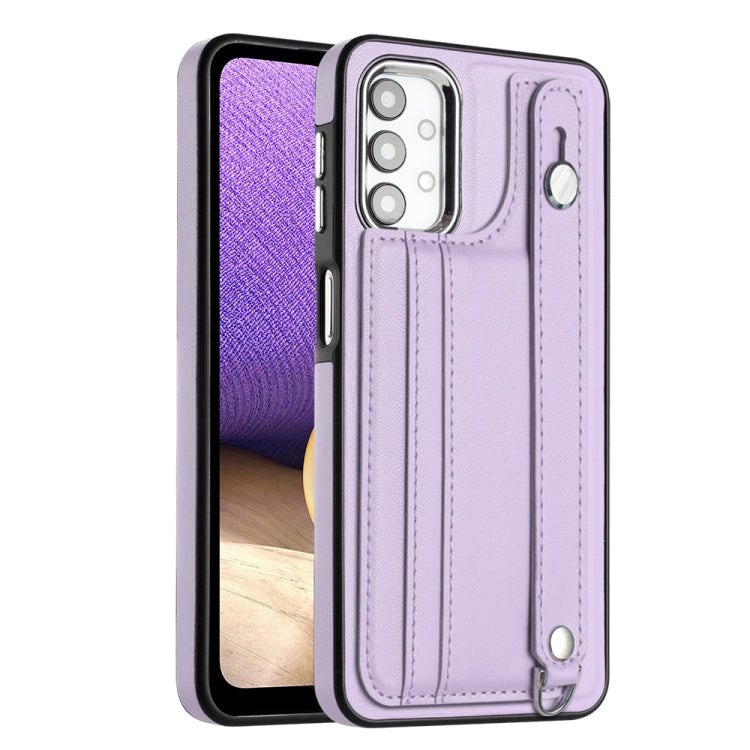 Shockproof Leather Phone Case with Wrist Strap, For Samsung Galaxy A23 4G / F23 5G / M23 5G, For Samsung Galaxy A53 5G, For Samsung Galaxy A73 5G, For Samsung Galaxy A33 5G, For Samsung Galaxy A13 4G, For Samsung Galaxy S22 Ultra 5G                    ...