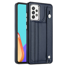 Load image into Gallery viewer, Shockproof Leather Phone Case with Wrist Strap, For Samsung Galaxy A23 4G / F23 5G / M23 5G, For Samsung Galaxy A53 5G, For Samsung Galaxy A73 5G, For Samsung Galaxy A33 5G, For Samsung Galaxy A13 4G, For Samsung Galaxy S22 Ultra 5G                    ...