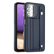 Load image into Gallery viewer, Shockproof Leather Phone Case with Wrist Strap, For Samsung Galaxy A23 4G / F23 5G / M23 5G, For Samsung Galaxy A53 5G, For Samsung Galaxy A73 5G, For Samsung Galaxy A33 5G, For Samsung Galaxy A13 4G, For Samsung Galaxy S22 Ultra 5G                    ...