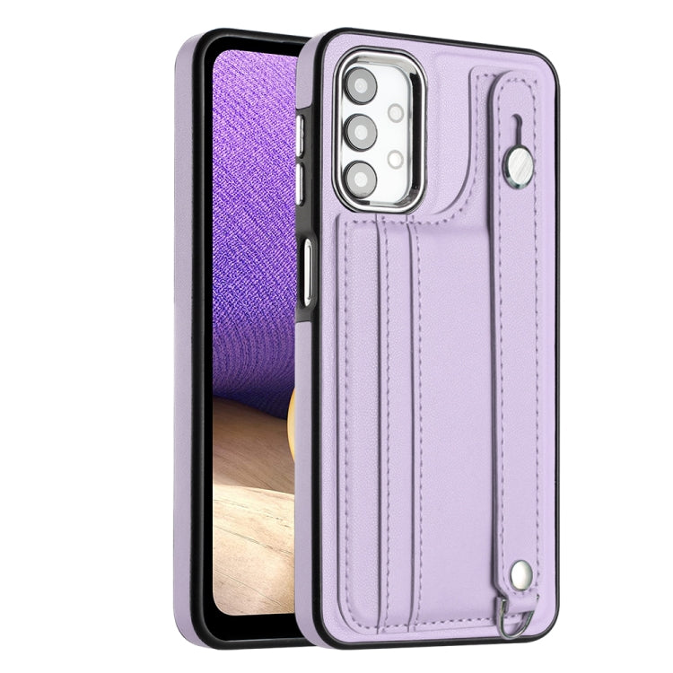 Shockproof Leather Phone Case with Wrist Strap, For Samsung Galaxy A23 4G / F23 5G / M23 5G, For Samsung Galaxy A53 5G, For Samsung Galaxy A73 5G, For Samsung Galaxy A33 5G, For Samsung Galaxy A13 4G, For Samsung Galaxy S22 Ultra 5G                    ...