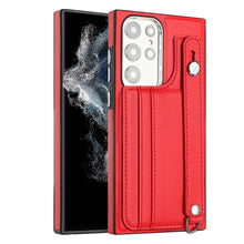 Load image into Gallery viewer, Shockproof Leather Phone Case with Wrist Strap, For Samsung Galaxy A23 4G / F23 5G / M23 5G, For Samsung Galaxy A53 5G, For Samsung Galaxy A73 5G, For Samsung Galaxy A33 5G, For Samsung Galaxy A13 4G, For Samsung Galaxy S22 Ultra 5G                    ...