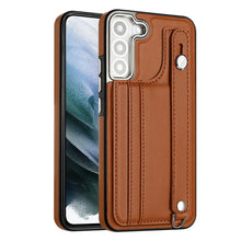 Load image into Gallery viewer, Shockproof Leather Phone Case with Wrist Strap, For Samsung Galaxy A23 4G / F23 5G / M23 5G, For Samsung Galaxy A53 5G, For Samsung Galaxy A73 5G, For Samsung Galaxy A33 5G, For Samsung Galaxy A13 4G, For Samsung Galaxy S22 Ultra 5G                    ...