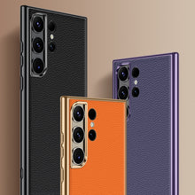 Load image into Gallery viewer, Litchi Texture Genuine Leather Phone Case