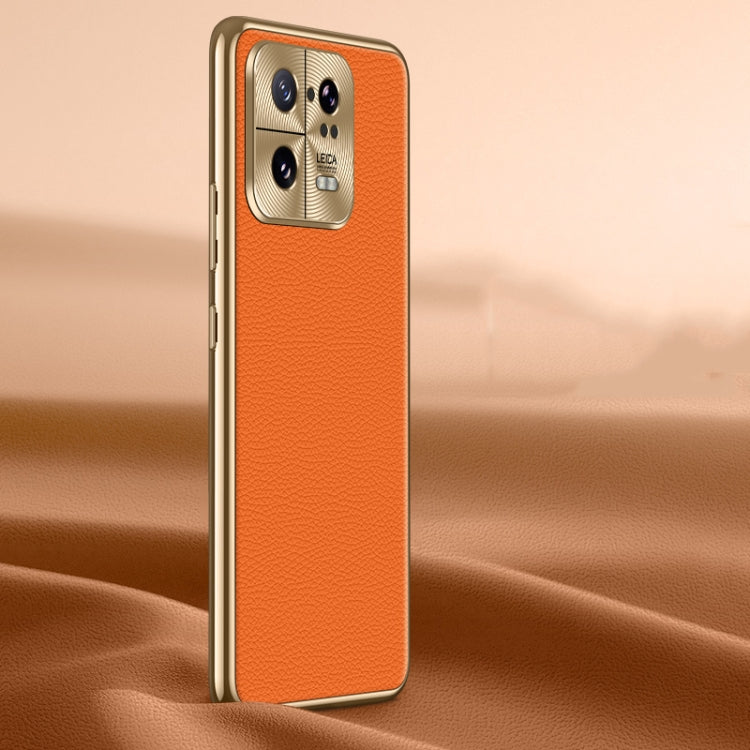 Litchi Texture Genuine Leather Phone Case, For Xiaomi Redmi K60 Ultra, For Xiaomi 13 Ultra, For Xiaomi Redmi K60 Pro, For Xiaomi Redmi K60, For Xiaomi 13 Pro, For Xiaomi 13