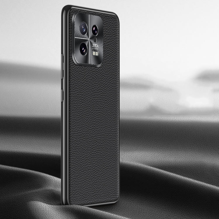 Litchi Texture Genuine Leather Phone Case, For Xiaomi Redmi K60 Ultra, For Xiaomi 13 Ultra, For Xiaomi Redmi K60 Pro, For Xiaomi Redmi K60, For Xiaomi 13 Pro, For Xiaomi 13