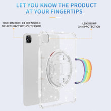 Load image into Gallery viewer, Terminator Shockproof Glitter Powder Tablet Case with Grip Strap