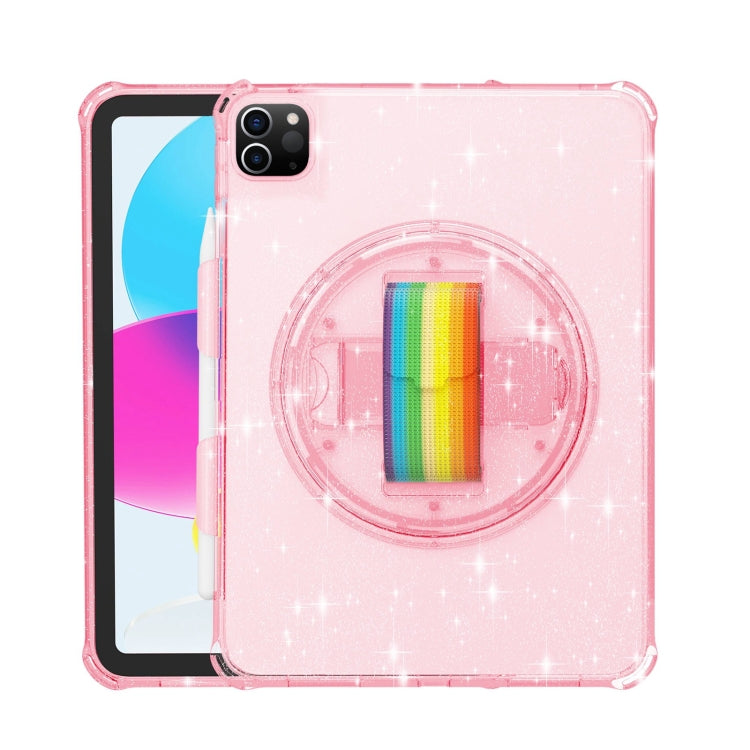 Terminator Shockproof Glitter Powder Tablet Case with Grip Strap