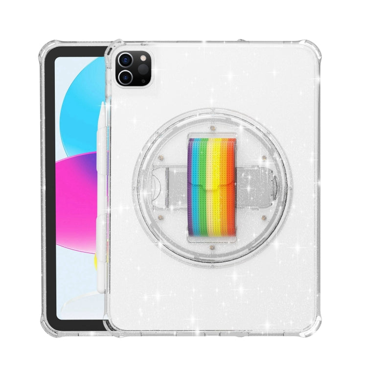 Terminator Shockproof Glitter Powder Tablet Case with Grip Strap