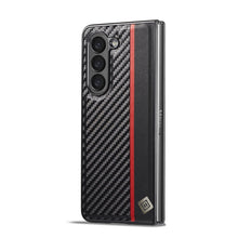 Load image into Gallery viewer, LC.IMEEKE Carbon Fiber PU + TPU Horizontal Flip Leather Phone Case
