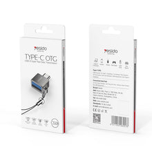 Load image into Gallery viewer, Yesido GS08 Type-C to USB 3.0 OTG Mini Connector Adapter with Keychain