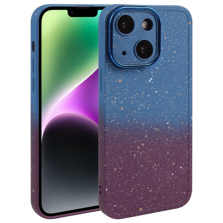 Gradient Starry Silicone Phone Case with Lens Film, For iPhone 14 Plus, For iPhone 15 Pro Max, For iPhone 15 Pro, For iPhone 14, For iPhone 15 Plus, For iPhone 14 Pro, For iPhone 15, For iPhone 14 Pro Max