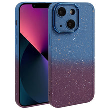 Load image into Gallery viewer, Gradient Starry Silicone Phone Case with Lens Film, For iPhone 13 Pro Max, For iPhone 13 Pro, For iPhone 13, For iPhone 12, For iPhone 12 Pro Max, For iPhone 12 Pro, For iPhone 11 Pro Max, For iPhone 11