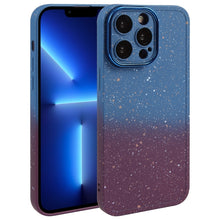 Load image into Gallery viewer, Gradient Starry Silicone Phone Case with Lens Film, For iPhone 13 Pro Max, For iPhone 13 Pro, For iPhone 13, For iPhone 12, For iPhone 12 Pro Max, For iPhone 12 Pro, For iPhone 11 Pro Max, For iPhone 11