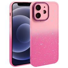 Load image into Gallery viewer, Gradient Starry Silicone Phone Case with Lens Film, For iPhone 13 Pro Max, For iPhone 13 Pro, For iPhone 13, For iPhone 12, For iPhone 12 Pro Max, For iPhone 12 Pro, For iPhone 11 Pro Max, For iPhone 11