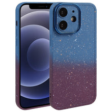 Load image into Gallery viewer, Gradient Starry Silicone Phone Case with Lens Film, For iPhone 13 Pro Max, For iPhone 13 Pro, For iPhone 13, For iPhone 12, For iPhone 12 Pro Max, For iPhone 12 Pro, For iPhone 11 Pro Max, For iPhone 11