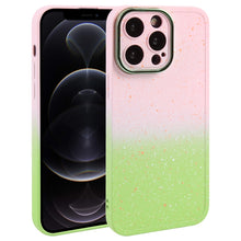 Load image into Gallery viewer, Gradient Starry Silicone Phone Case with Lens Film, For iPhone 13 Pro Max, For iPhone 13 Pro, For iPhone 13, For iPhone 12, For iPhone 12 Pro Max, For iPhone 12 Pro, For iPhone 11 Pro Max, For iPhone 11