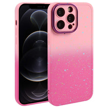 Load image into Gallery viewer, Gradient Starry Silicone Phone Case with Lens Film, For iPhone 13 Pro Max, For iPhone 13 Pro, For iPhone 13, For iPhone 12, For iPhone 12 Pro Max, For iPhone 12 Pro, For iPhone 11 Pro Max, For iPhone 11