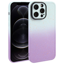 Load image into Gallery viewer, Gradient Starry Silicone Phone Case with Lens Film, For iPhone 13 Pro Max, For iPhone 13 Pro, For iPhone 13, For iPhone 12, For iPhone 12 Pro Max, For iPhone 12 Pro, For iPhone 11 Pro Max, For iPhone 11