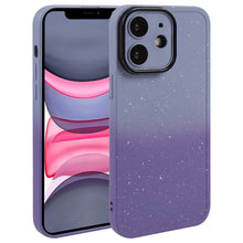 Load image into Gallery viewer, Gradient Starry Silicone Phone Case with Lens Film, For iPhone 13 Pro Max, For iPhone 13 Pro, For iPhone 13, For iPhone 12, For iPhone 12 Pro Max, For iPhone 12 Pro, For iPhone 11 Pro Max, For iPhone 11