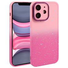 Load image into Gallery viewer, Gradient Starry Silicone Phone Case with Lens Film, For iPhone 13 Pro Max, For iPhone 13 Pro, For iPhone 13, For iPhone 12, For iPhone 12 Pro Max, For iPhone 12 Pro, For iPhone 11 Pro Max, For iPhone 11