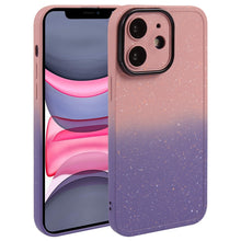 Load image into Gallery viewer, Gradient Starry Silicone Phone Case with Lens Film, For iPhone 13 Pro Max, For iPhone 13 Pro, For iPhone 13, For iPhone 12, For iPhone 12 Pro Max, For iPhone 12 Pro, For iPhone 11 Pro Max, For iPhone 11