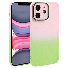 Load image into Gallery viewer, Gradient Starry Silicone Phone Case with Lens Film, For iPhone 13 Pro Max, For iPhone 13 Pro, For iPhone 13, For iPhone 12, For iPhone 12 Pro Max, For iPhone 12 Pro, For iPhone 11 Pro Max, For iPhone 11