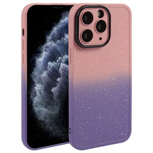 Load image into Gallery viewer, Gradient Starry Silicone Phone Case with Lens Film, For iPhone 13 Pro Max, For iPhone 13 Pro, For iPhone 13, For iPhone 12, For iPhone 12 Pro Max, For iPhone 12 Pro, For iPhone 11 Pro Max, For iPhone 11