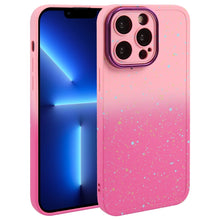 Load image into Gallery viewer, Gradient Starry Silicone Phone Case with Lens Film, For iPhone 13 Pro Max, For iPhone 13 Pro, For iPhone 13, For iPhone 12, For iPhone 12 Pro Max, For iPhone 12 Pro, For iPhone 11 Pro Max, For iPhone 11