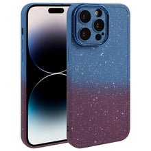 Load image into Gallery viewer, Gradient Starry Silicone Phone Case with Lens Film, For iPhone 14 Plus, For iPhone 15 Pro Max, For iPhone 15 Pro, For iPhone 14, For iPhone 15 Plus, For iPhone 14 Pro, For iPhone 15, For iPhone 14 Pro Max